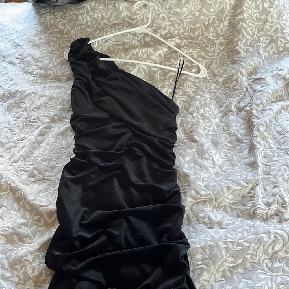 Black Velvet Tahari dress